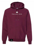 Free your mind Hoodie (Maroon w/Reflective) - LethalCulture