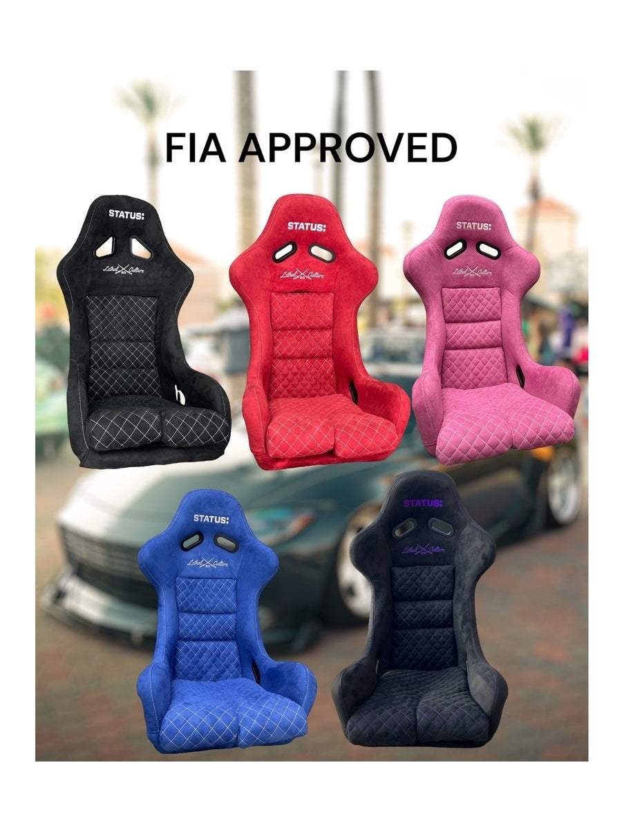 Lethal x Status Circuit Composite Bucket Seat with Diamond Stitching (FIA) - LethalCulture