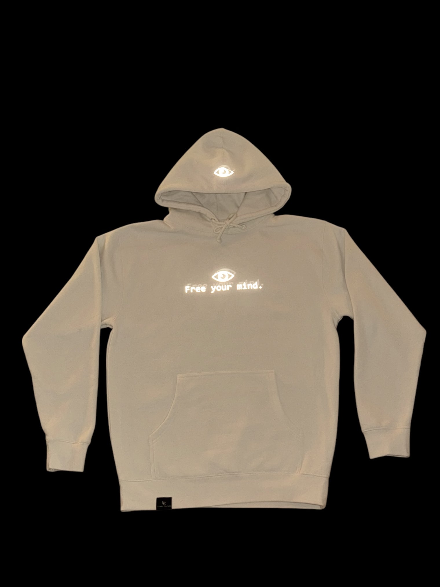 Free your mind Hoodie (Bone w/Reflective)