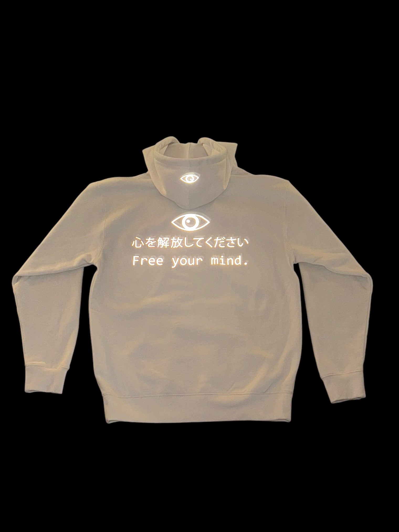 Free your mind Hoodie (Bone w/Reflective)