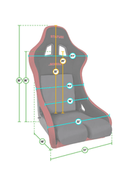 Lethal x Status Circuit Composite Bucket Seat with Diamond Stitching (FIA) - LethalCulture