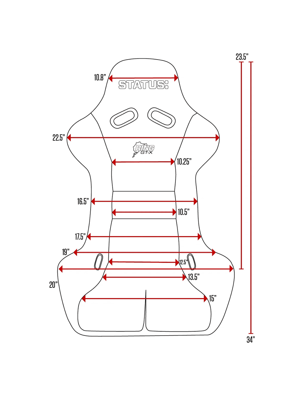 Lethal x Status GTX Bucket Seat with Diamond Stitching - LethalCulture